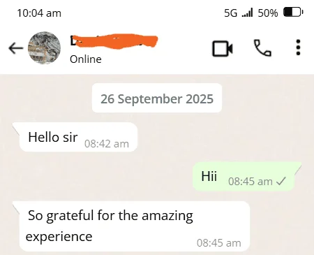 WhatsApp Chat Proof 1